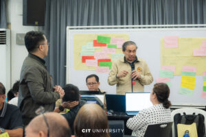 CEA Research and Innovation Workshop participants during faculty research planning at CIT University