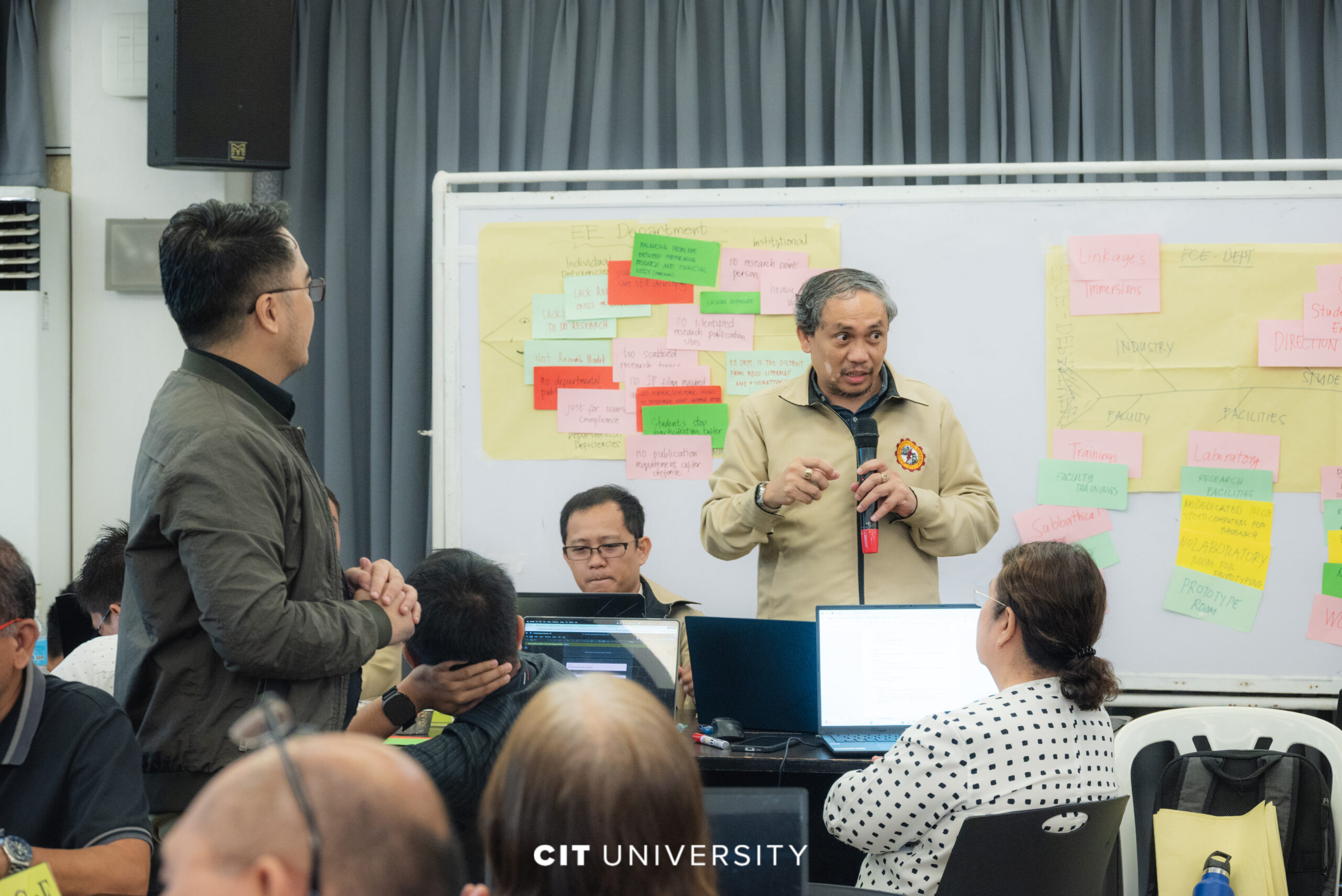 CEA Research and Innovation Workshop participants during faculty research planning at CIT University