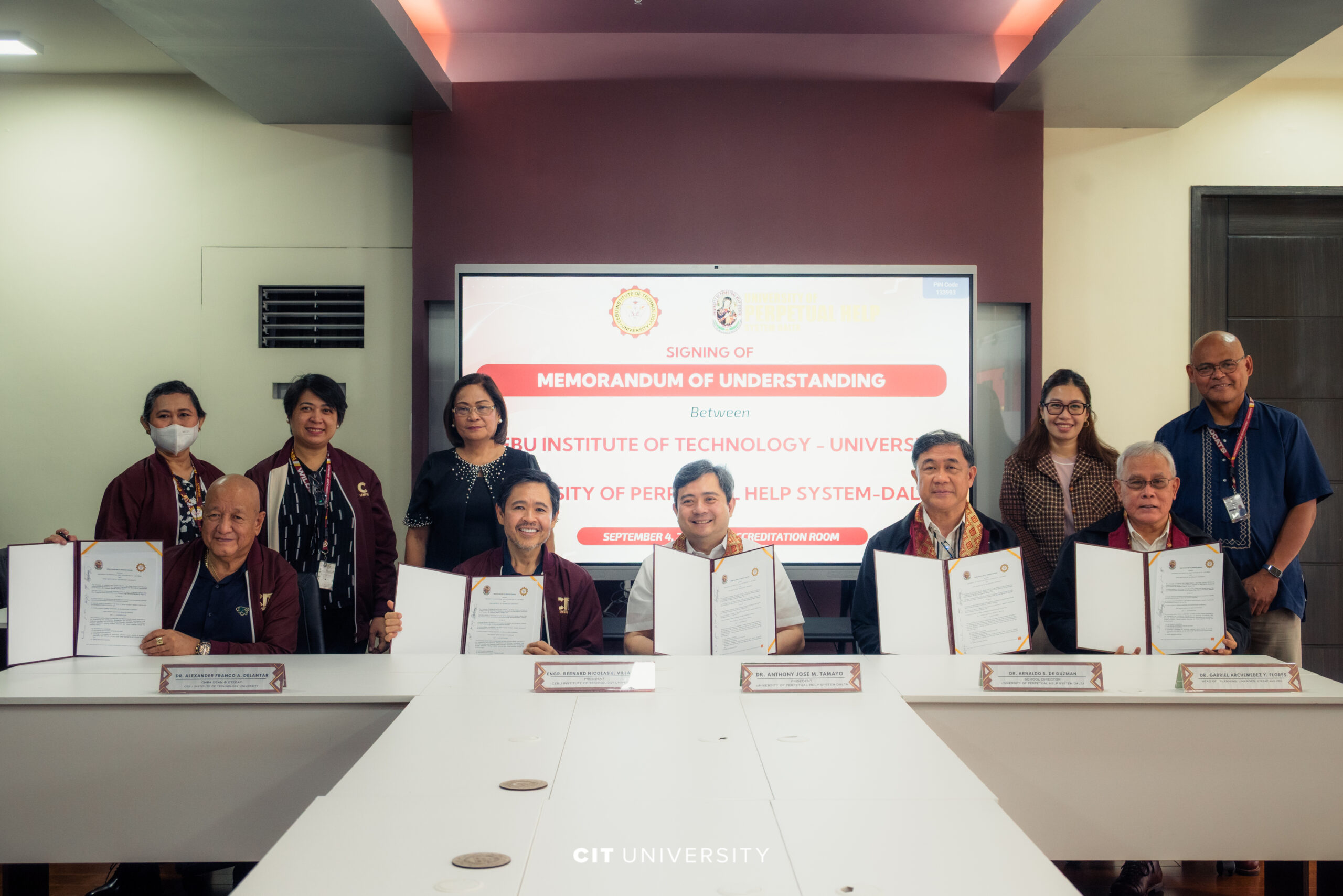 CIT University academic partnership with UPHSD-LP during MOU signing ceremony